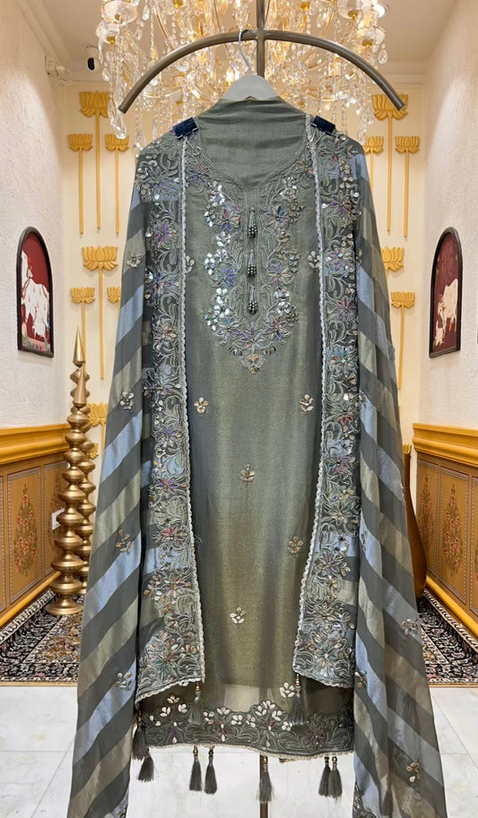 Arezya Aaina Élan Suit (Dark Green)