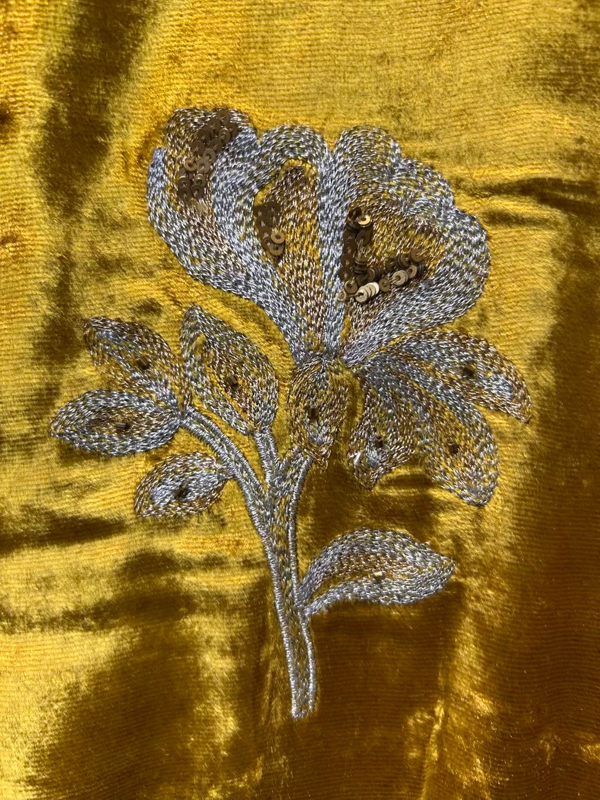 Zarmina Velvet Suit (Mustard)