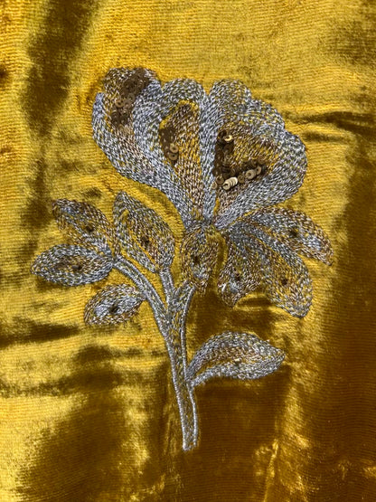 Zarmina Velvet Suit (Mustard)