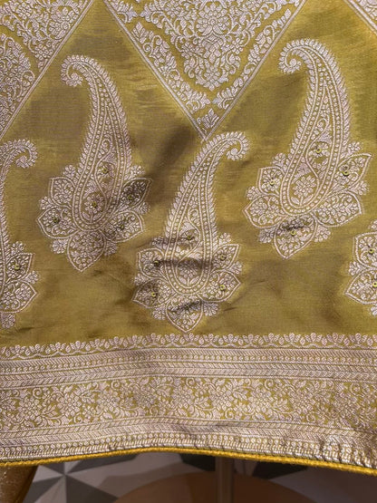 Roopkaar Banarasi Suit (Mustard)