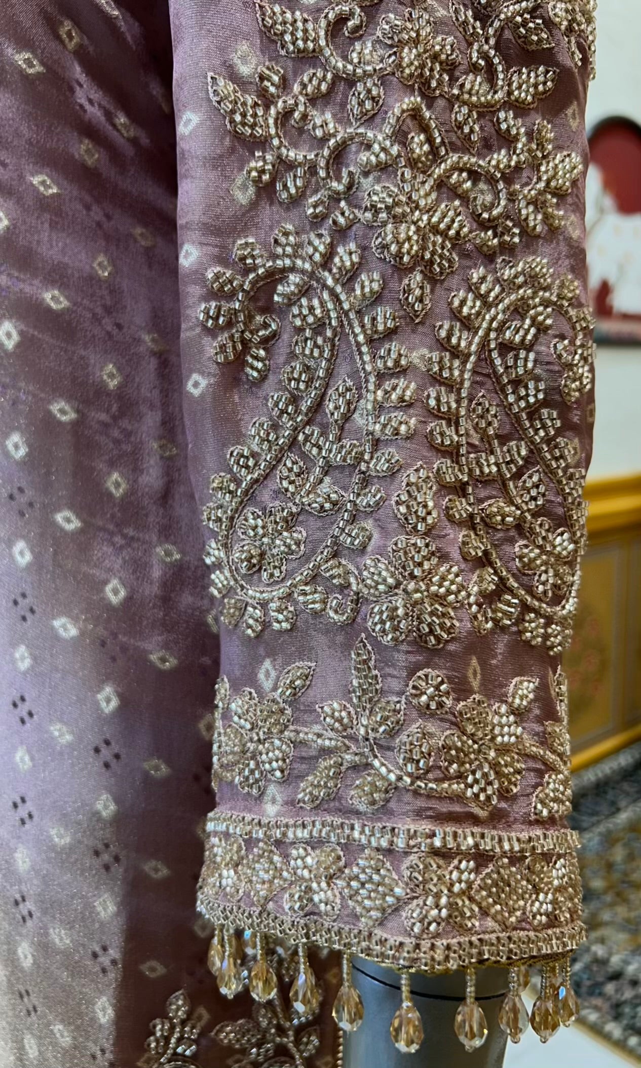 Ruhmehar Pakistani Silk Élan Set (Pink)