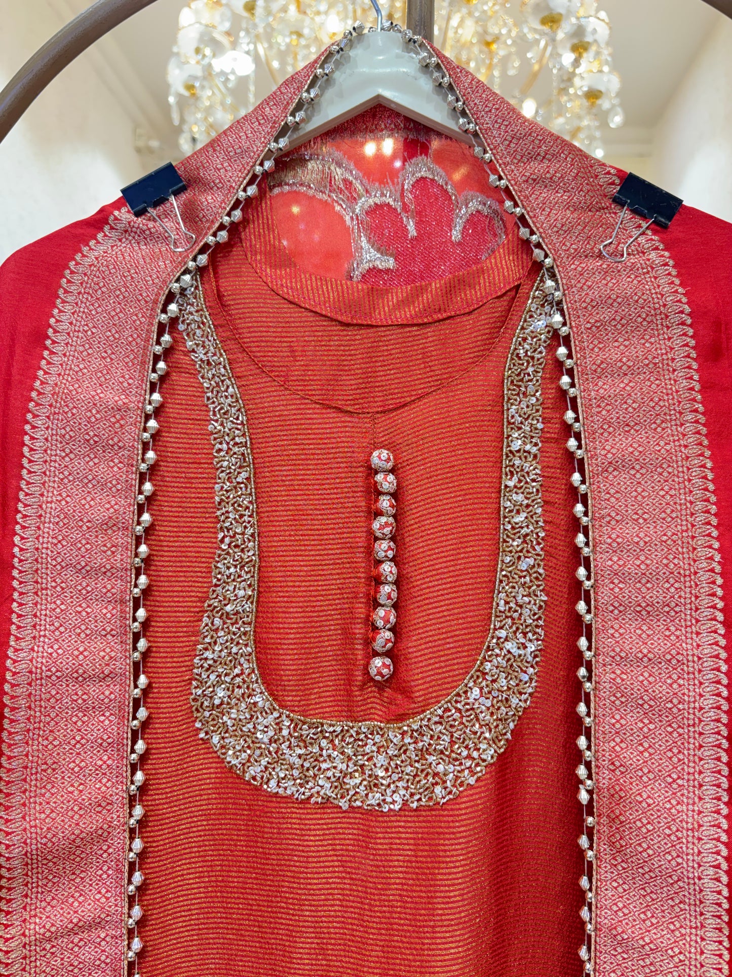 Veesha Shimmer Organza Suit
