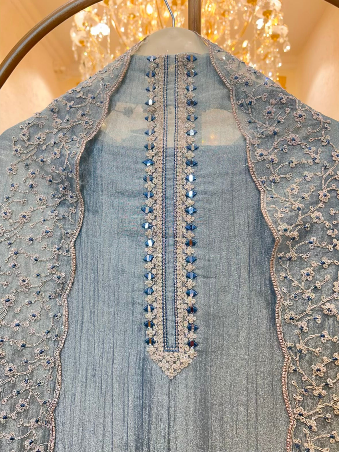 Raveena Aaina Dori Suit (Blue)