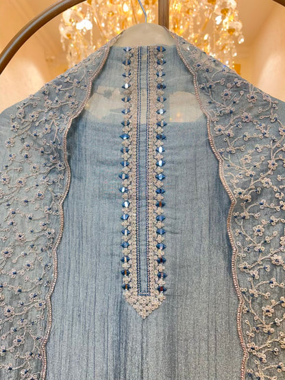 Raveena Aaina Dori Suit (Blue)