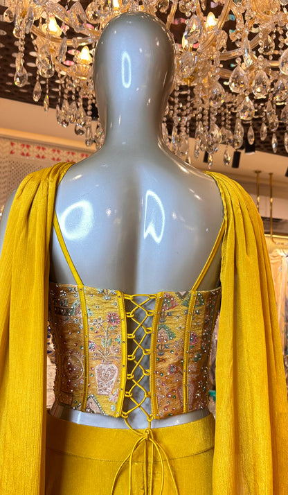 Rangmahal Crop Top Set