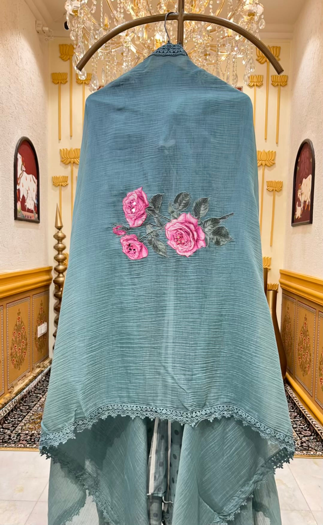Zarelle Aaina Loom Chanderi Suit