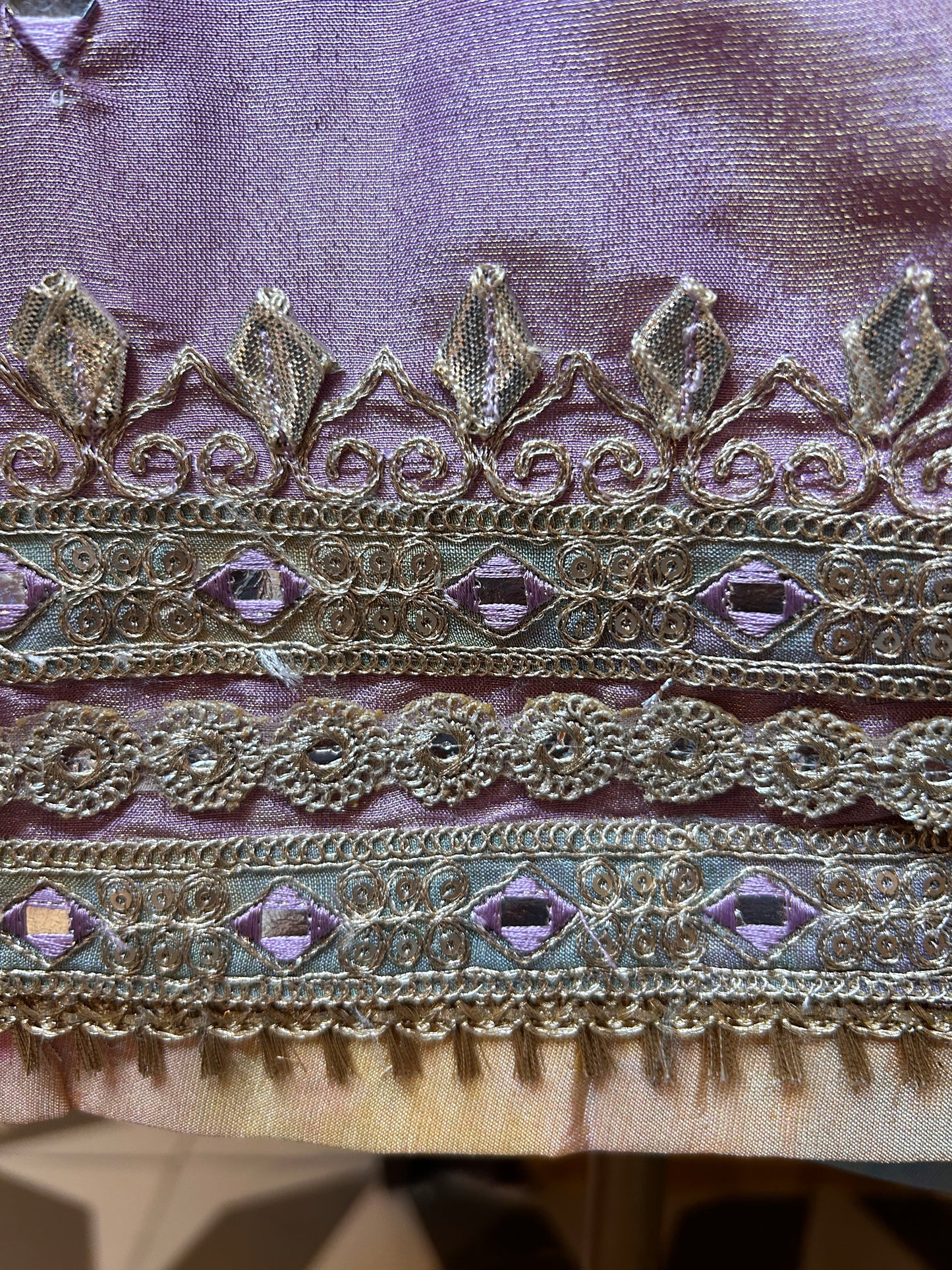 Miraaz Organza Suit (Lavender)