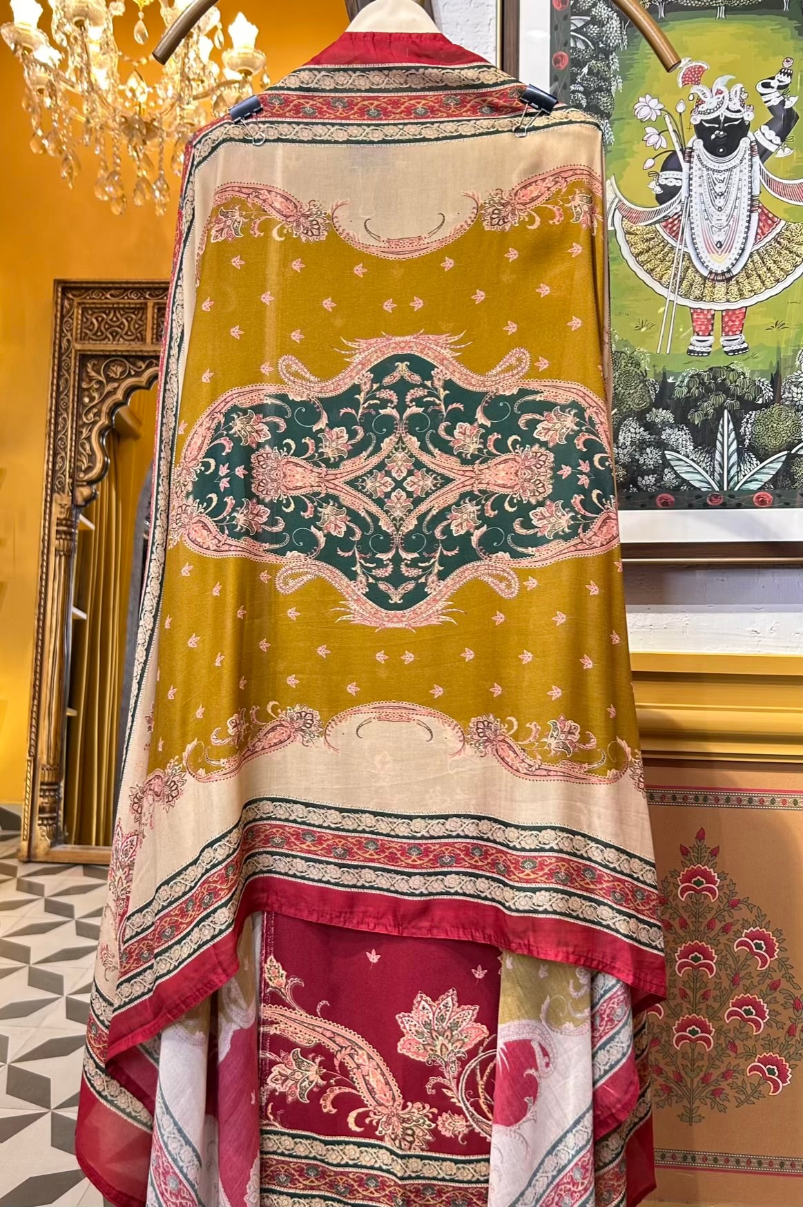 Pashvani Digital Suit (Maroon)