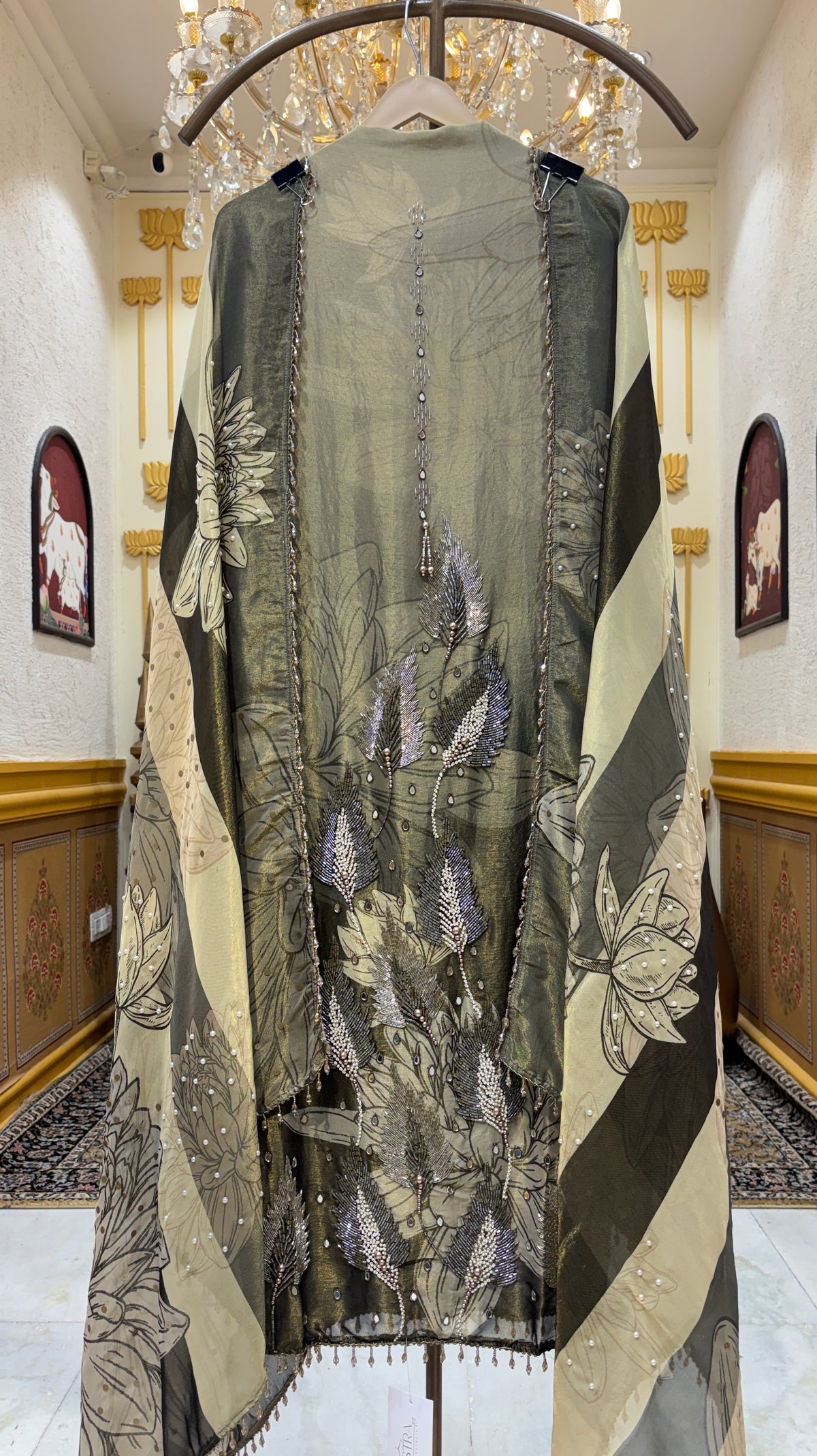 Gulrais Organza Suit