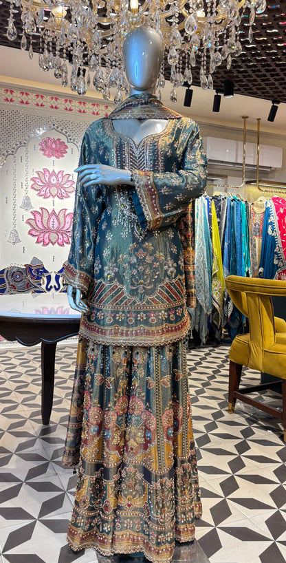 Samaira Kundan Sharara Set