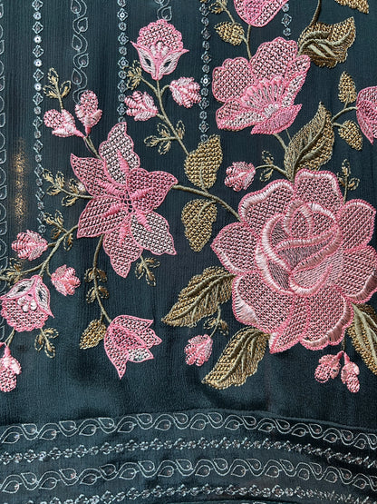 Suhani Chinon Suit (Green)