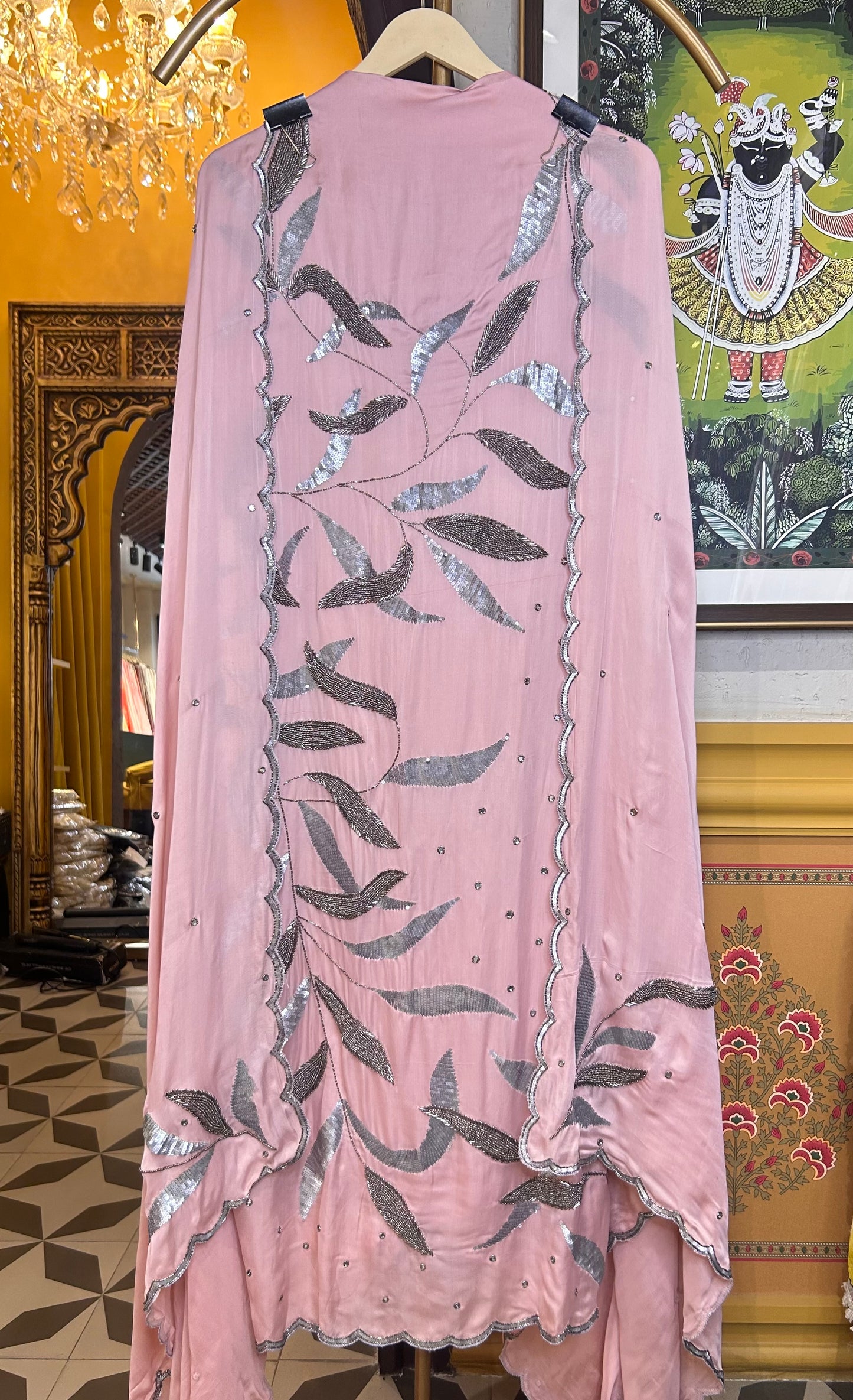 Gulrukh Organza Suit (Pink)