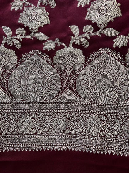 Riyara Banarasi Heirloom Suit (Wine)