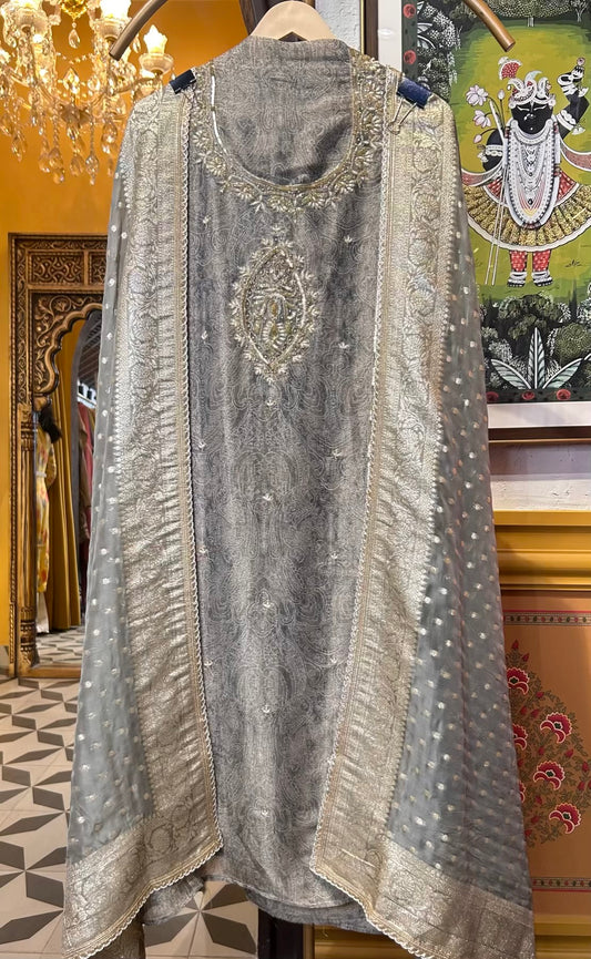 Baiza-e-Ishq (Silver Grey)