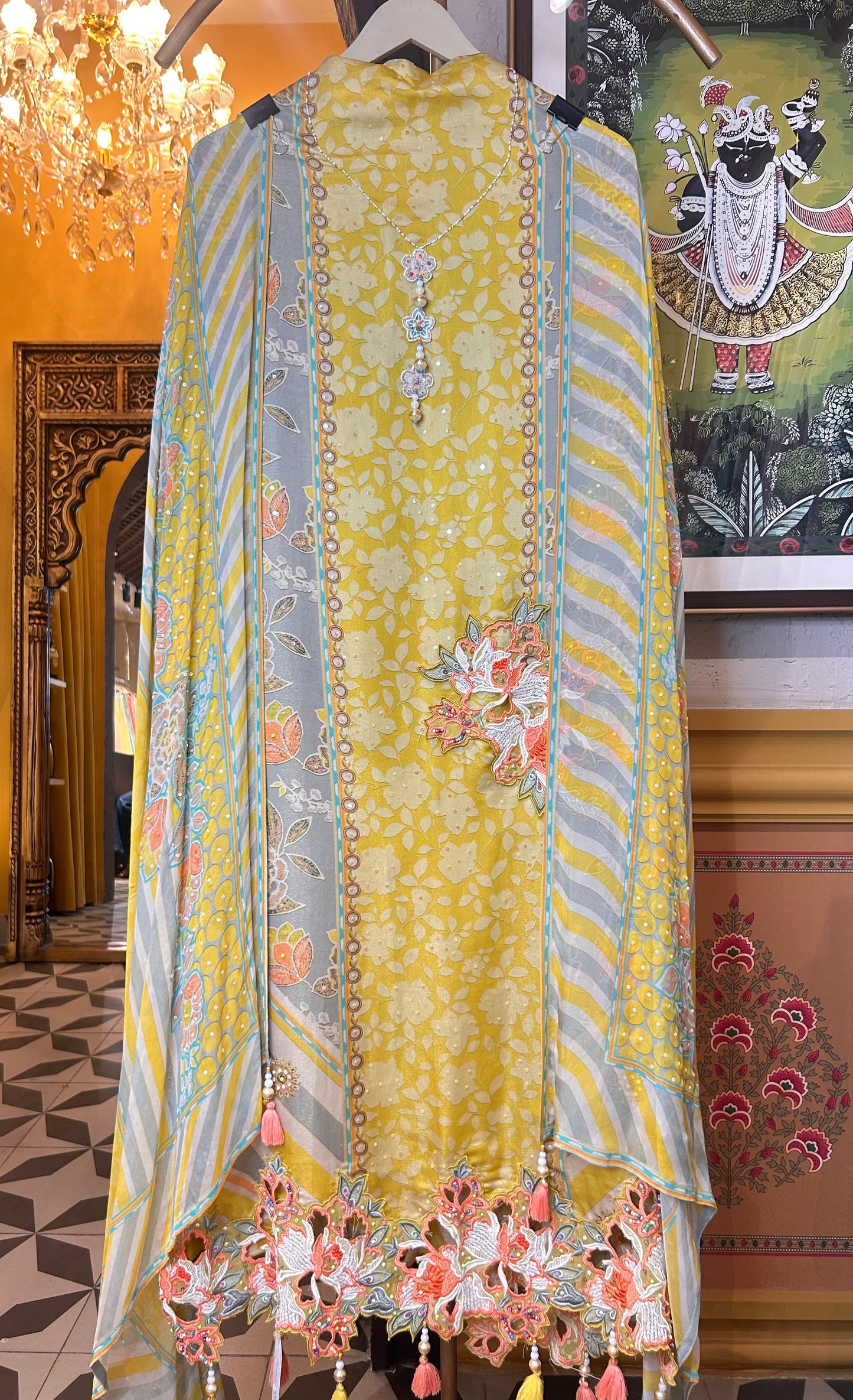 Lavanya Printed Organza Suit