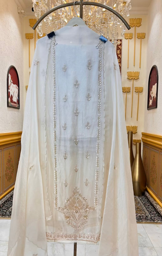 Aafreen Moti Zari Organza Suit