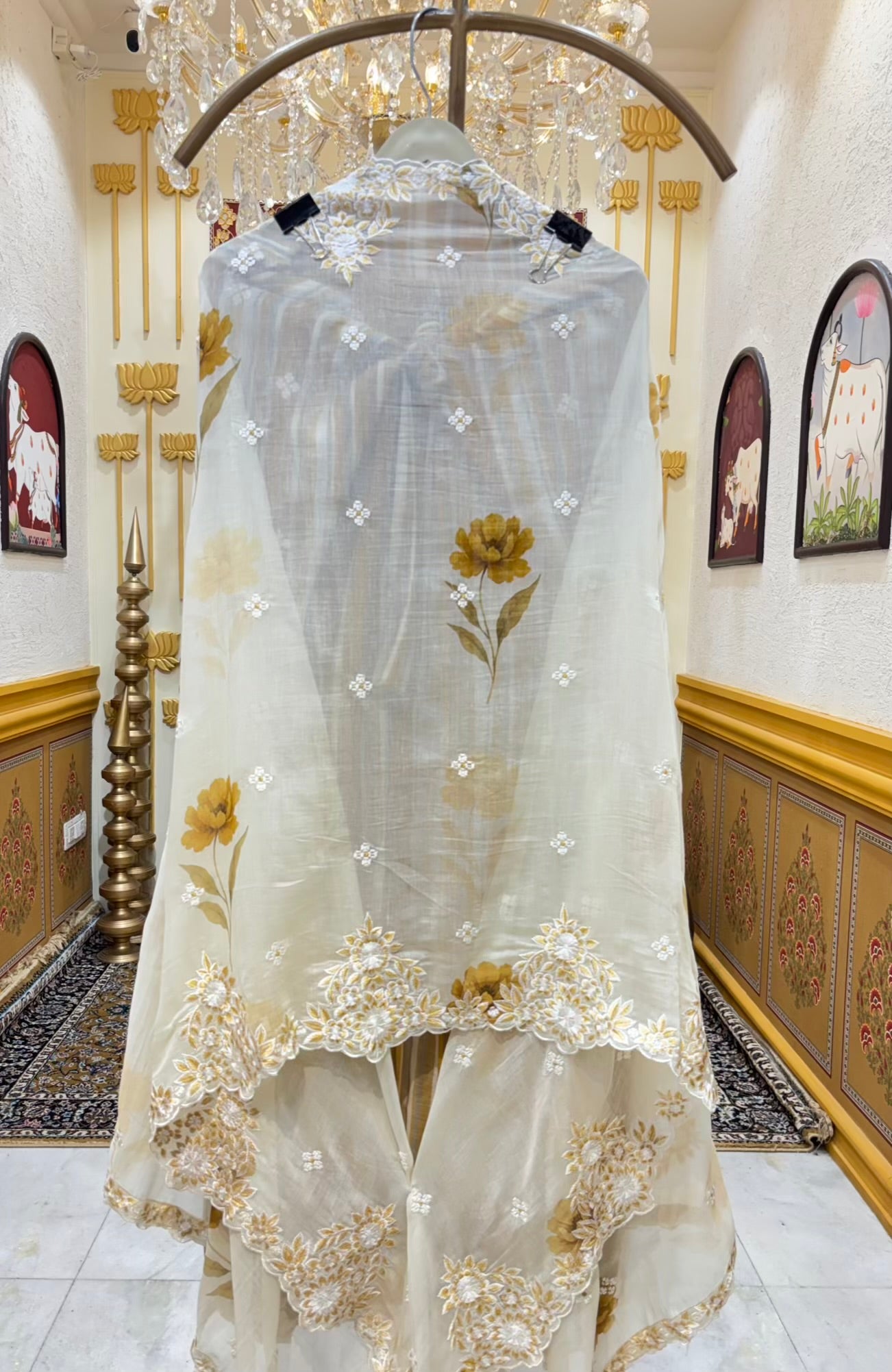 Ira Thread Chanderi Suit