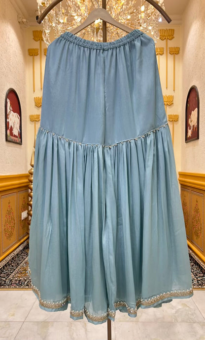 Elvaira Noor Gharara Set (Blue)