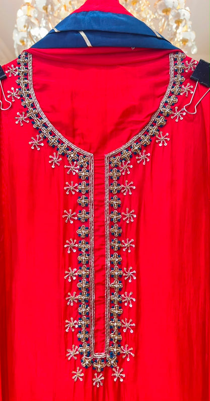 Ruhaani Surkh Suit