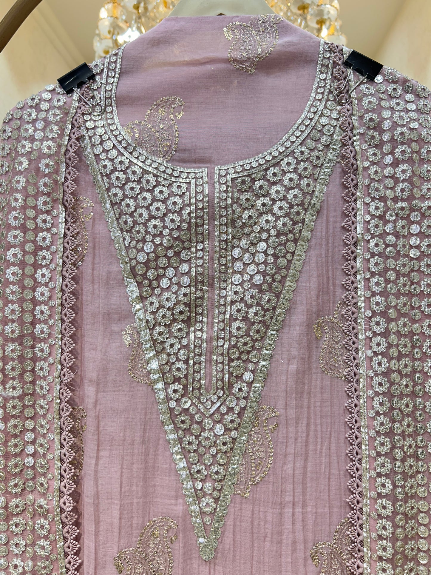 Aavya Leathercraft Chanderi Suit