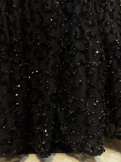 Noir Sheeshpari Lehenga