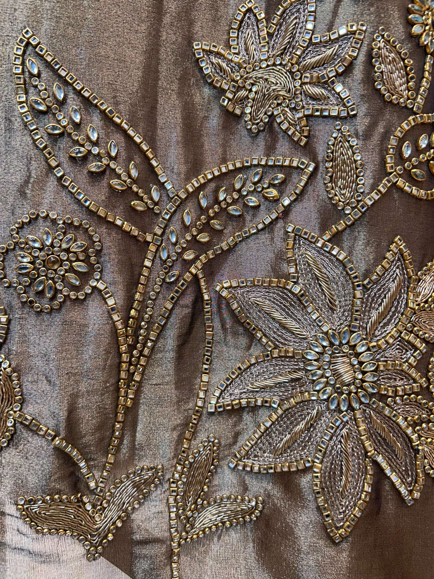 Sarveena Banarasi Glow Suit (Copper)