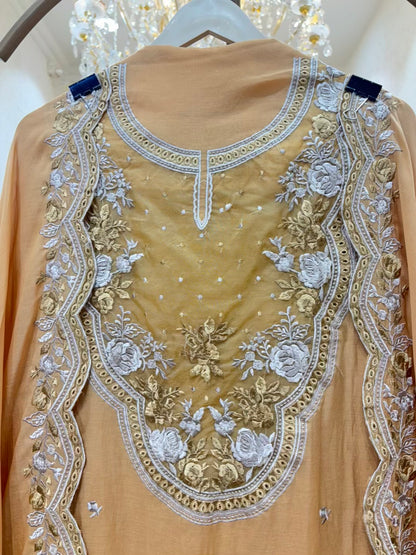 Meher Thread Patch Chanderi Suit