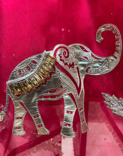 Arezza Leather Work Suit (Magenta 1)