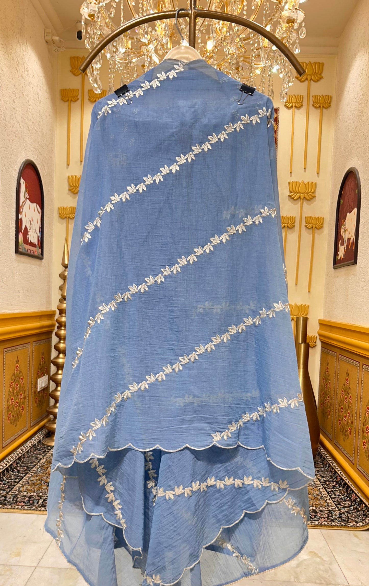 Aarini Resham Veil Suit (Blue)