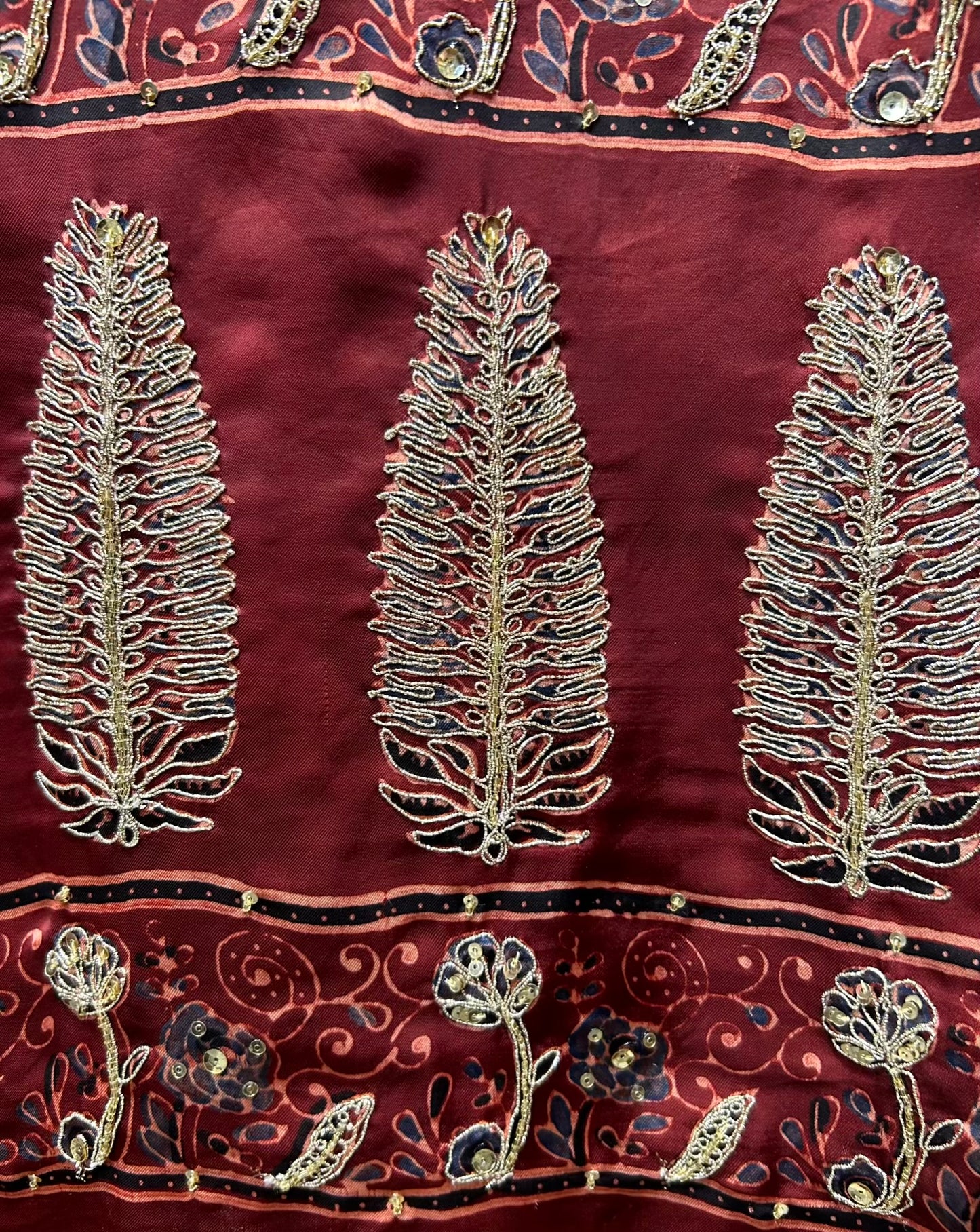 Ameira-é-Shaam Suit (Maroon)