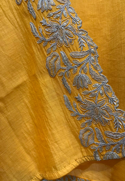 Rajvanya Chanderi Zari Suit (Mustard)