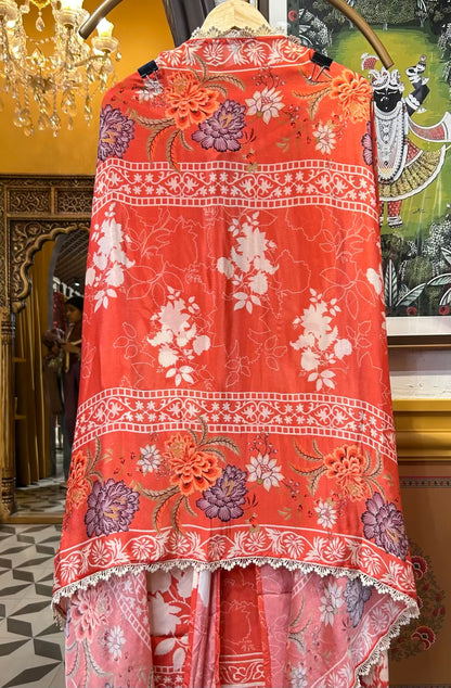 Liyana Crêpe Suit (Orange)