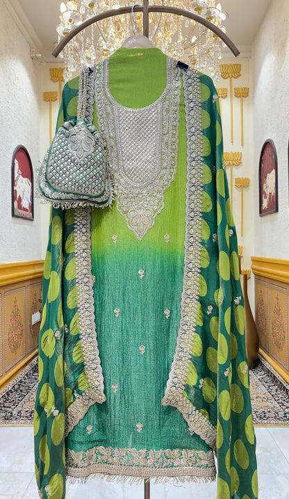 Noorzari Crush Tissue Suit