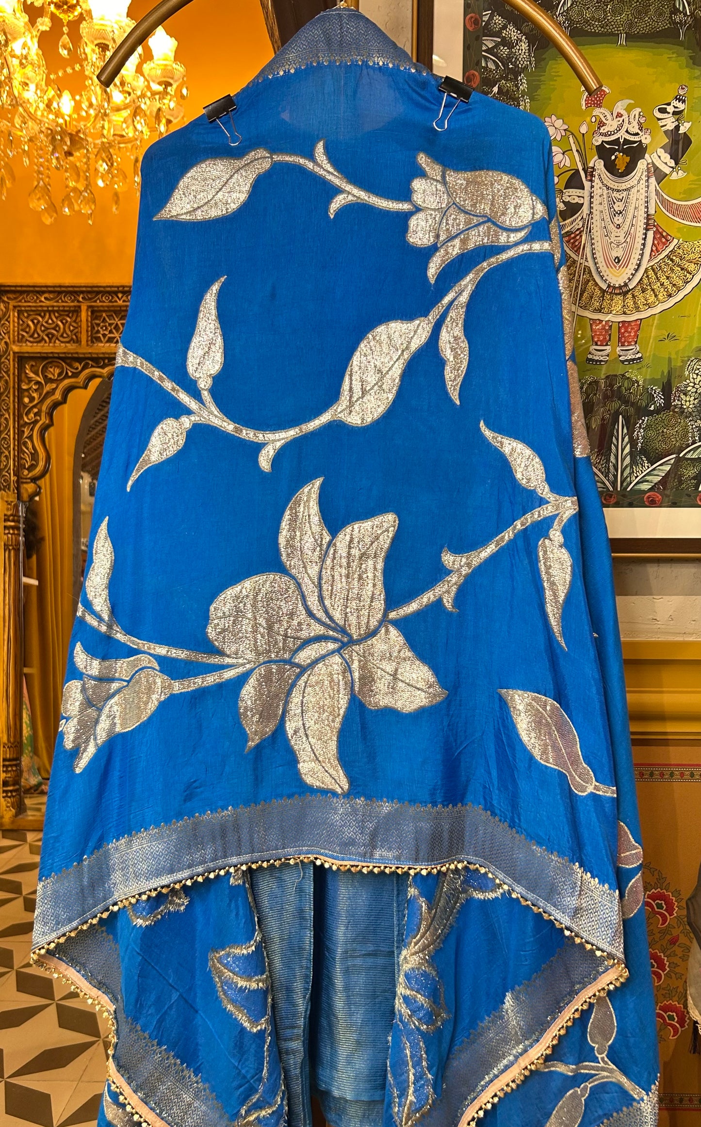 Sunshine Shimmer organza (Blue)