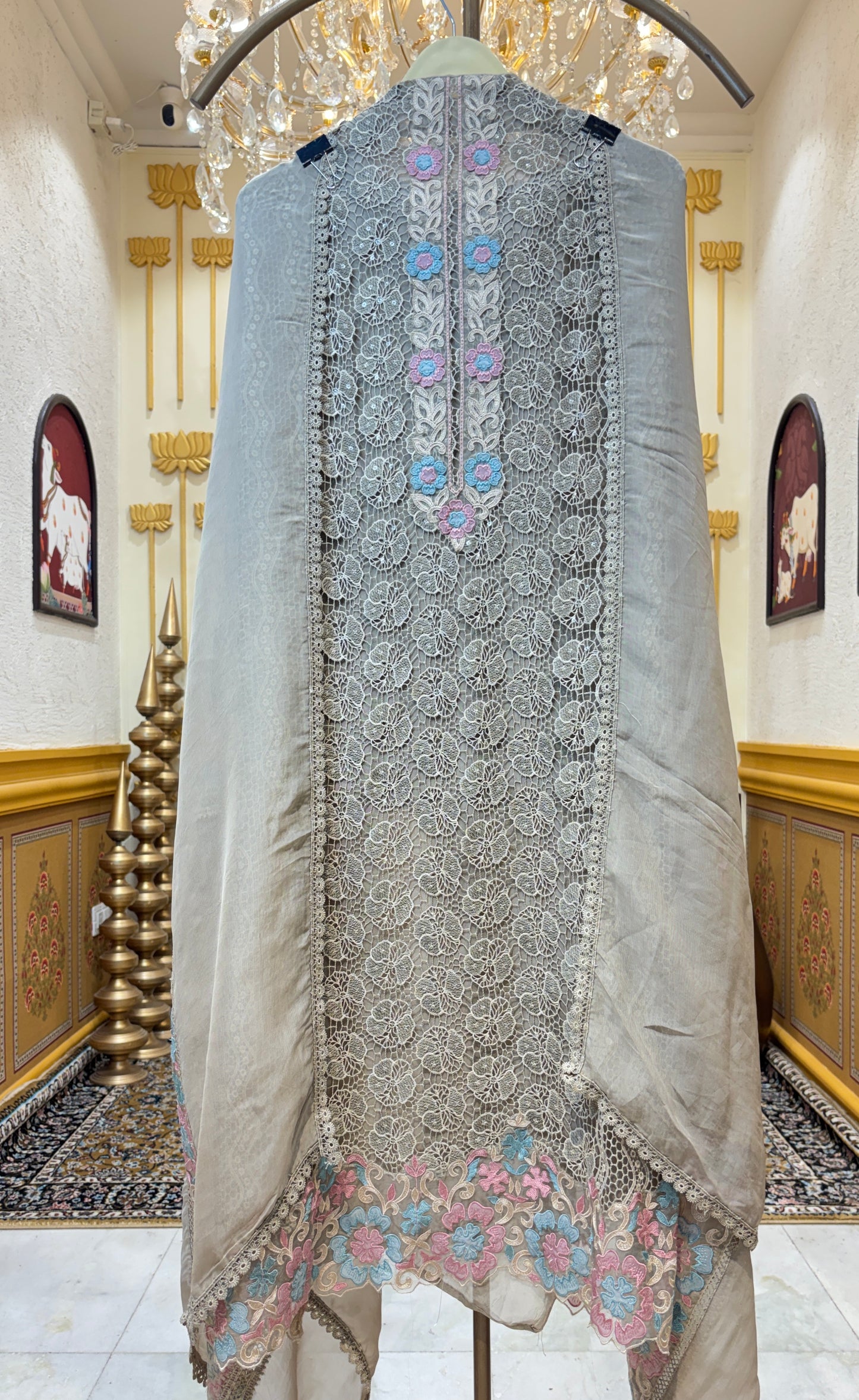 Noorbano Organza Lace Suit