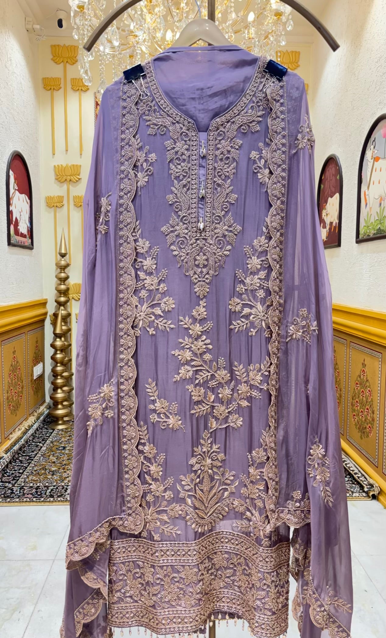 Amaya Handwork Organza Suit