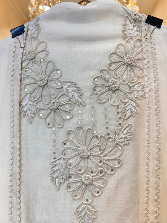 Zehra Dori Sequin Chanderi Suit