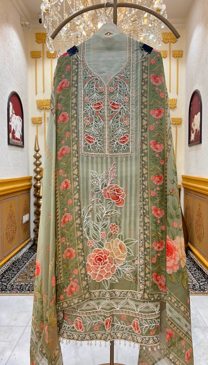 Aamira Dori Moti Organza Suit