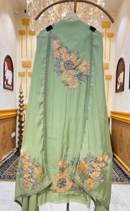 Elmyra Sequin Resham Chanderi Suit