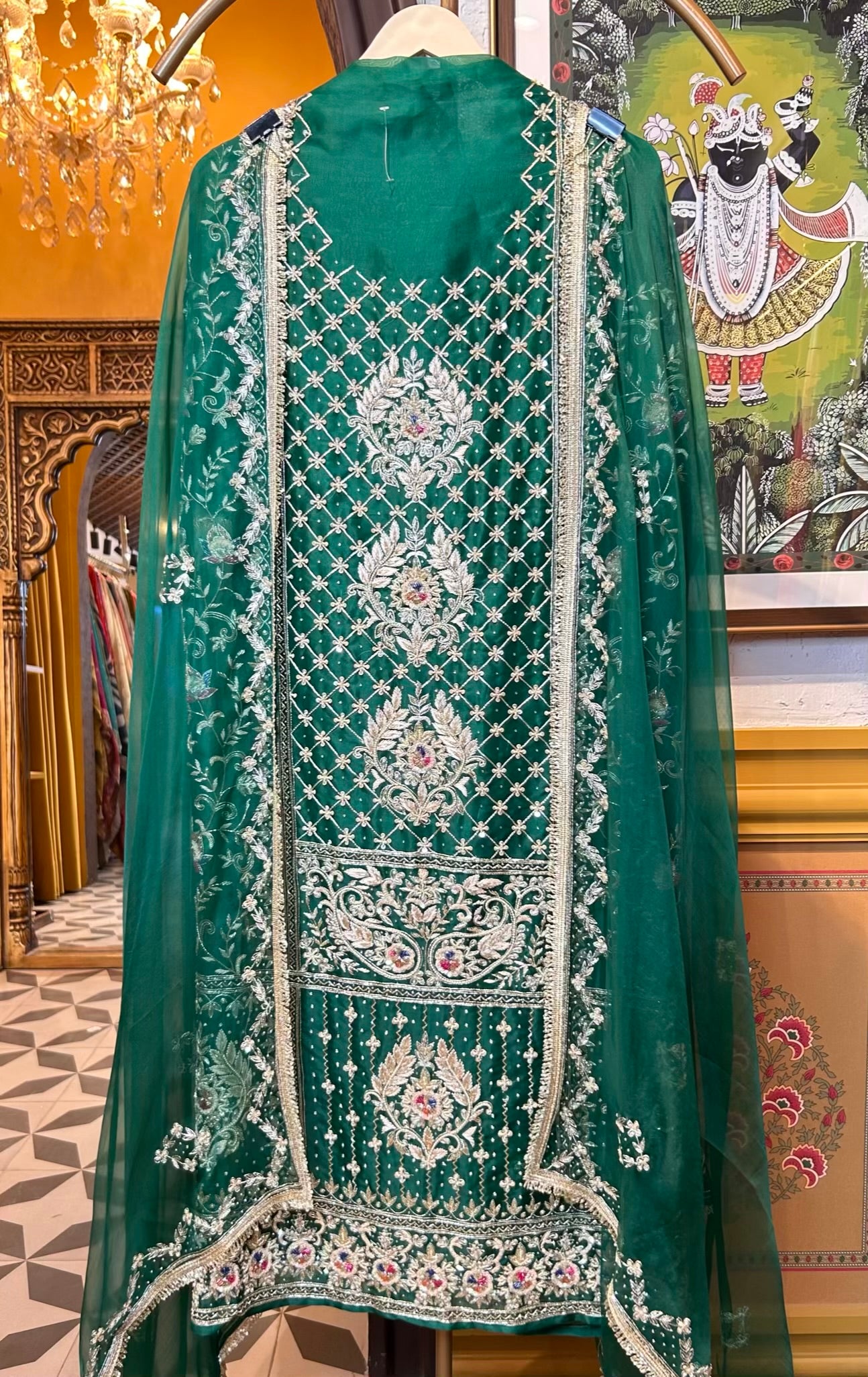 Ruhmehar Organza Suit