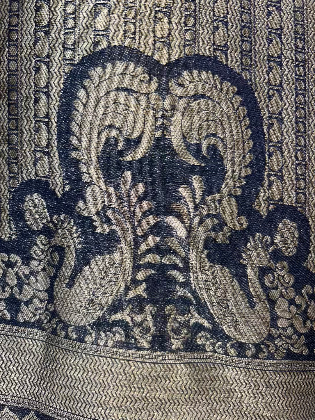 Ruhsana Brocade Suit (Blue)