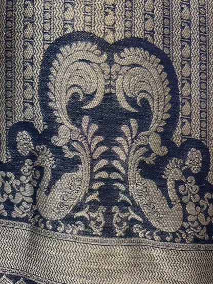 Ruhsana Brocade Suit (Blue)