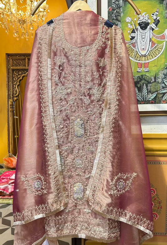 Saanjh Ruhani Suit (Wine)