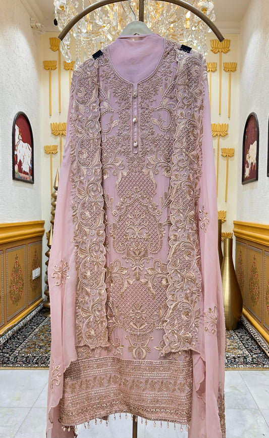 Mehzaar Handcrafted Organza Suit