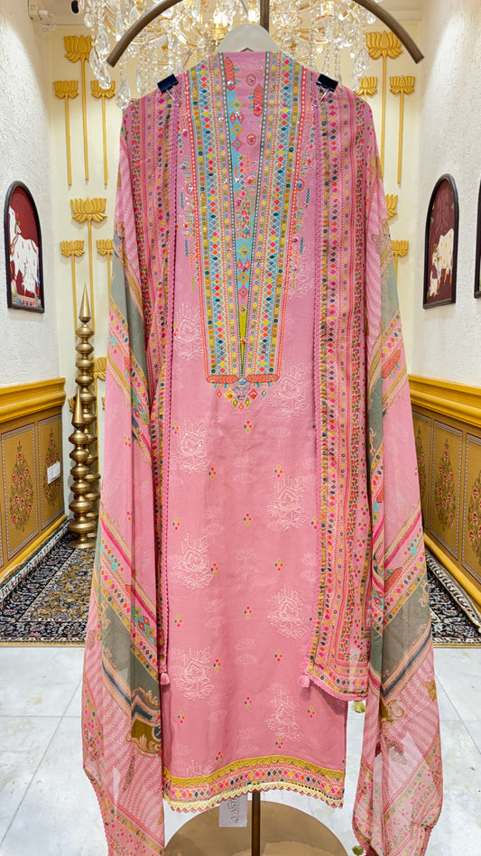 Aafreen Sequin Cotton Suit