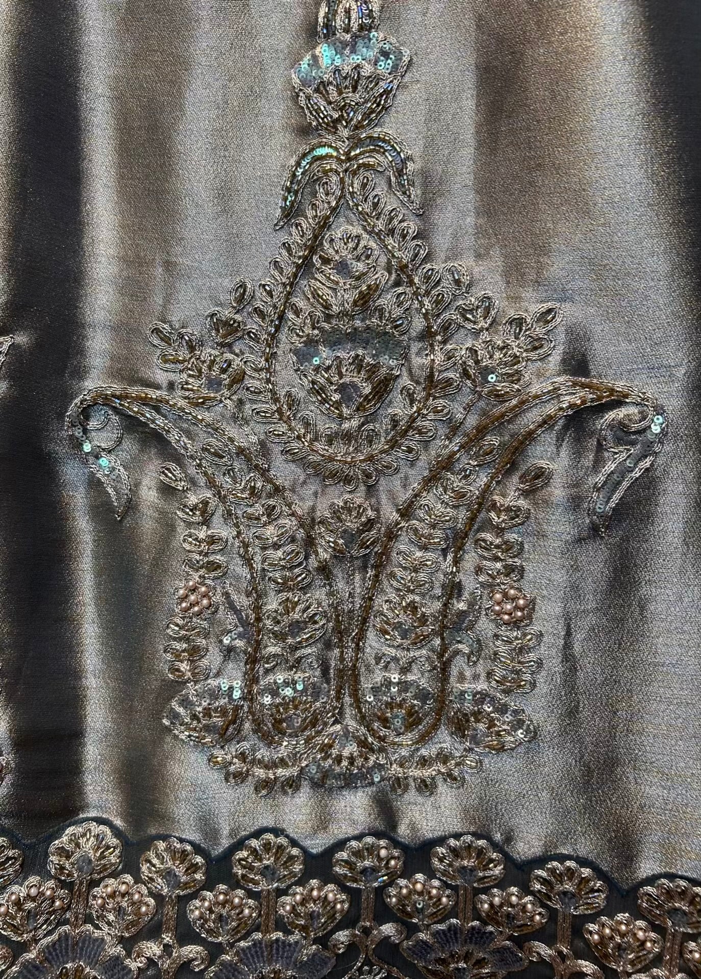 Sarvinoor Organza Suit (Green)