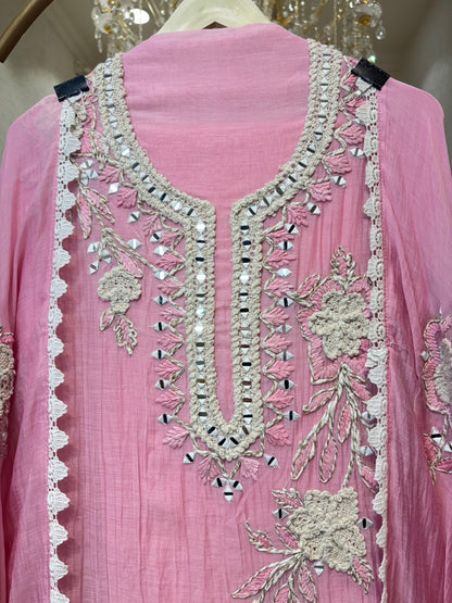 Sahira Aaina Dori Suit (Pink)
