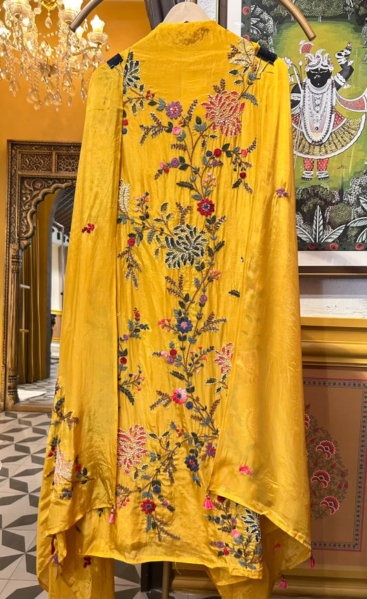 Zarehva Silk Organza Suit