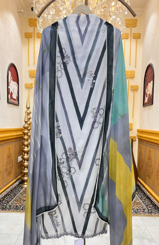 Aafreen Mul Chanderi Suit (Black)