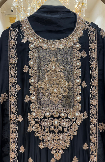 Elarune Silk Organza Suit
